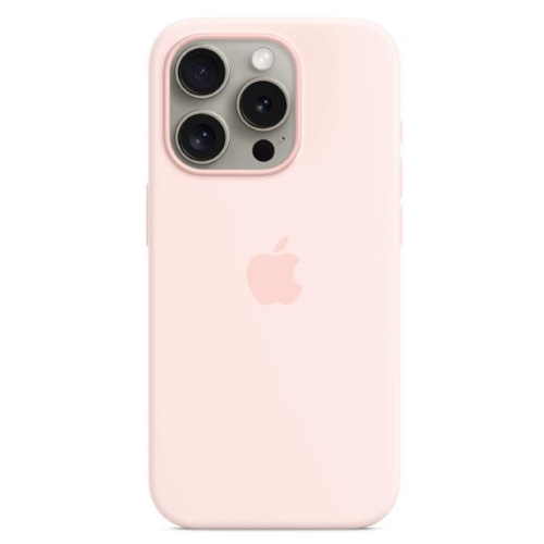 Apple - Cover per cellulare - compatibile MagSafe - silicone - rosa chiaro - per iPhone 15 Pro